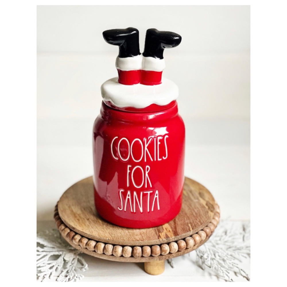 NEW Rae Dunn Christmas Cookies For Santa Baby Canister Holiday Decor Ceramic